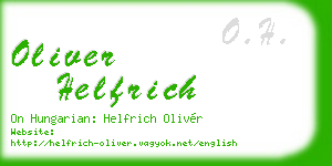 oliver helfrich business card